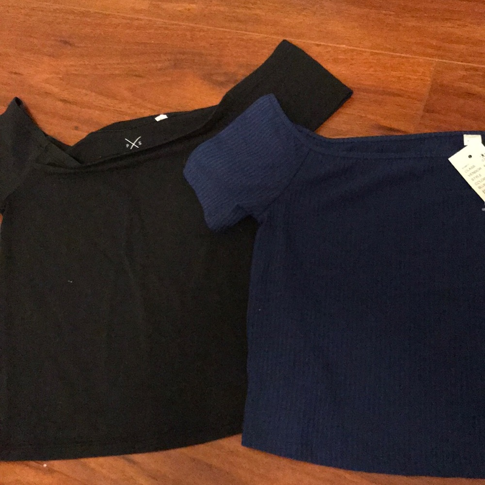 2 XS PacSun off the shoulder tops